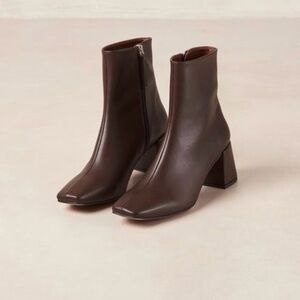 Alohas Vegan Square Toe Ankle Boots